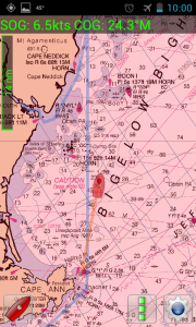 Course and Track From Cape Ann
