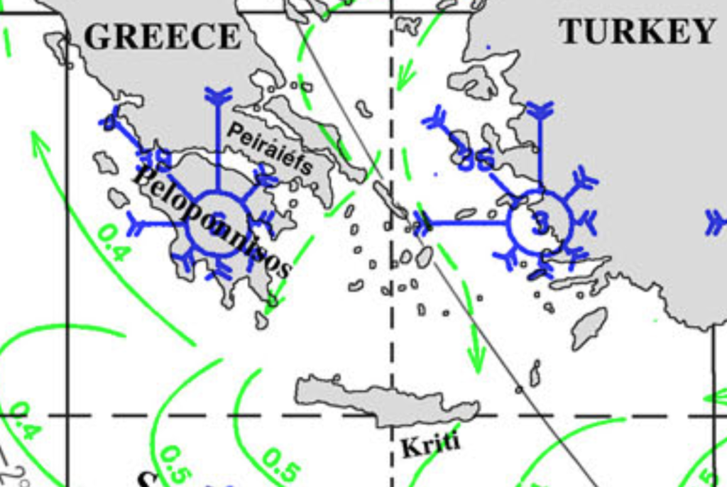 Pilot Chart for the Aegean Sea